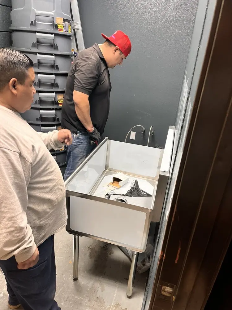 Commercial plumbing and sink installation in Oceano